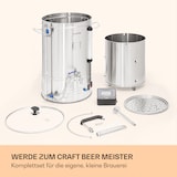 thumbnail of Brauheld Smart 35 Maischekessel 2500W 35L 100°C Umwälzpumpe EdelstahlEdelstahl