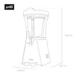 thumbnail of H.Koenig GRT60 - Slush Maschine 1L, 20W - Eisgekühlte Getränke, Granita, Sirup, Säfte, Sodas