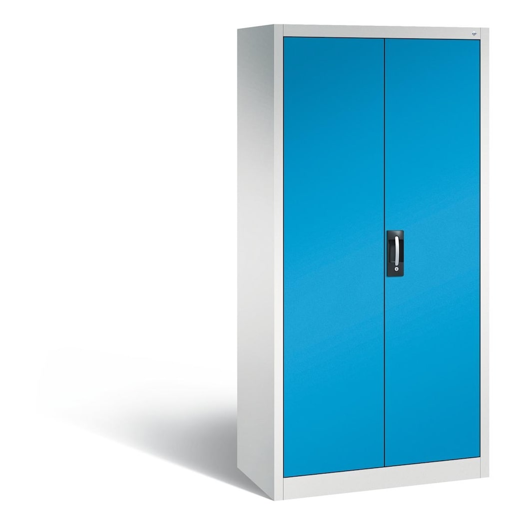 C+P Werkstattschrank mit 6 Schubladen | HxBxT 195x93x50cm | Lichtgrau/Lichtblau von PROREGAL
