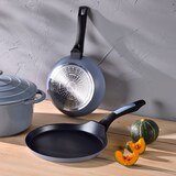 thumbnail of BERGNER - Set di 2 Padelle Ø20/26 cm in Alluminio Pressato Adatto a Induzione con Set di 3 Coltelli in Acciaio Inox con Supporto Magnetico da Parete