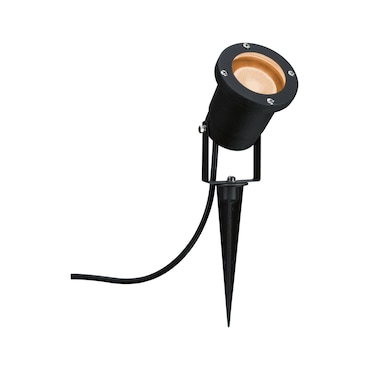 Paulmann Projecteur de jardin LED Lumière dorée favorable aux insectes IP65 rond 92mm 2200K 4,3W 320lm 230V 38° Noir Métal 94731