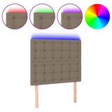 thumbnail of vidaXL LED Kopfteil Taupe 90x5x118/128 cm Stoff