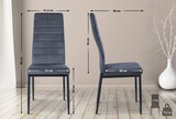 thumbnail of 6er Set Esszimmerstühle Mayfair hellgrau/Samt