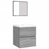 thumbnail of Helloshop26 - Mueble de baño con lavabo y espejo gris Sonoma 02_0006645