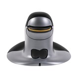 thumbnail of Maus Penguin kabellos Größe L beidhändig vertikal schwarz/silber