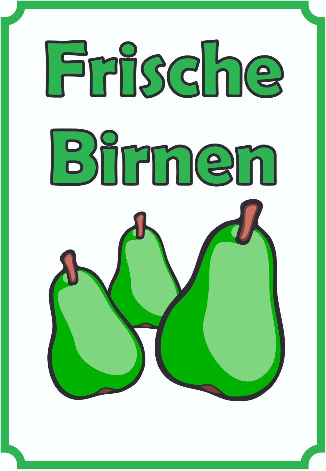 Frische Birnen