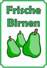 Frische Birnen