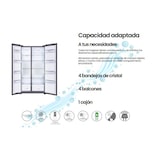 thumbnail of INFINITON Frigorifico Americano SBS-506A77BEH, 505 l, 177 cm, No Frost Total, Inverter, E, Inox