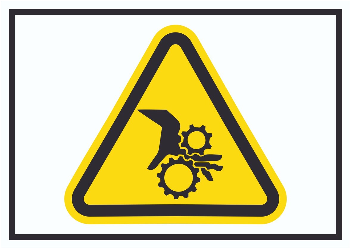Achtung Einzugsgefahr Symbol A2 (420x594mm)
