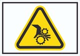 thumbnail of Achtung Einzugsgefahr Symbol A2 (420x594mm)