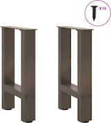 thumbnail of Helloshop26 - Set aus 2 pulverbeschichteten Stahl-Couchtischbeinen 28 x 43 cm modernes Design mit Nivellierfüßen aus Naturstahl 02_0057515
