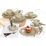 thumbnail of Seltmann Weiden Beat Color Glaze Kaffeeservice 18-teilig Grau-Beige