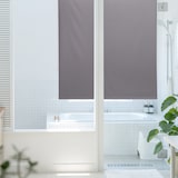 thumbnail of Relaxdays Duschrollo, 140x240 cm, Seilzugrollo für Dusche & Badewanne, Decke & Fenster, Badrollo wasserabweisend, grau