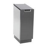 thumbnail of PROREGAL Feuersicherer Wertstoffsammler Connector Bin mit Hebedeckel | 55 Liter, HxBxT 81,6x30,3x45,2cm | Aluminium | Anthrazit / Grau