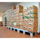 thumbnail of CAMBRO - DRS300-480 - Banc de rangement à fentes - 52 x 76 x 30 cm - Gris chiné
