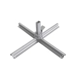 thumbnail of METRO PROFESSIONAL Parasol ROMA, aluminium/polyester, 3 x 3 m, ouverture à manivelle, rotation à 360°, protection UV50+, hydrofuge, rouge/platine