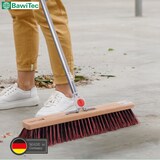 thumbnail of Profi Besen Arenga-Besen 50cm Breit mit 4-Loch Wechselsystem und Aluminiumstiel Stiel 145cm Lang Kunststoff Borsten Mix Straßenbesen für draussen
