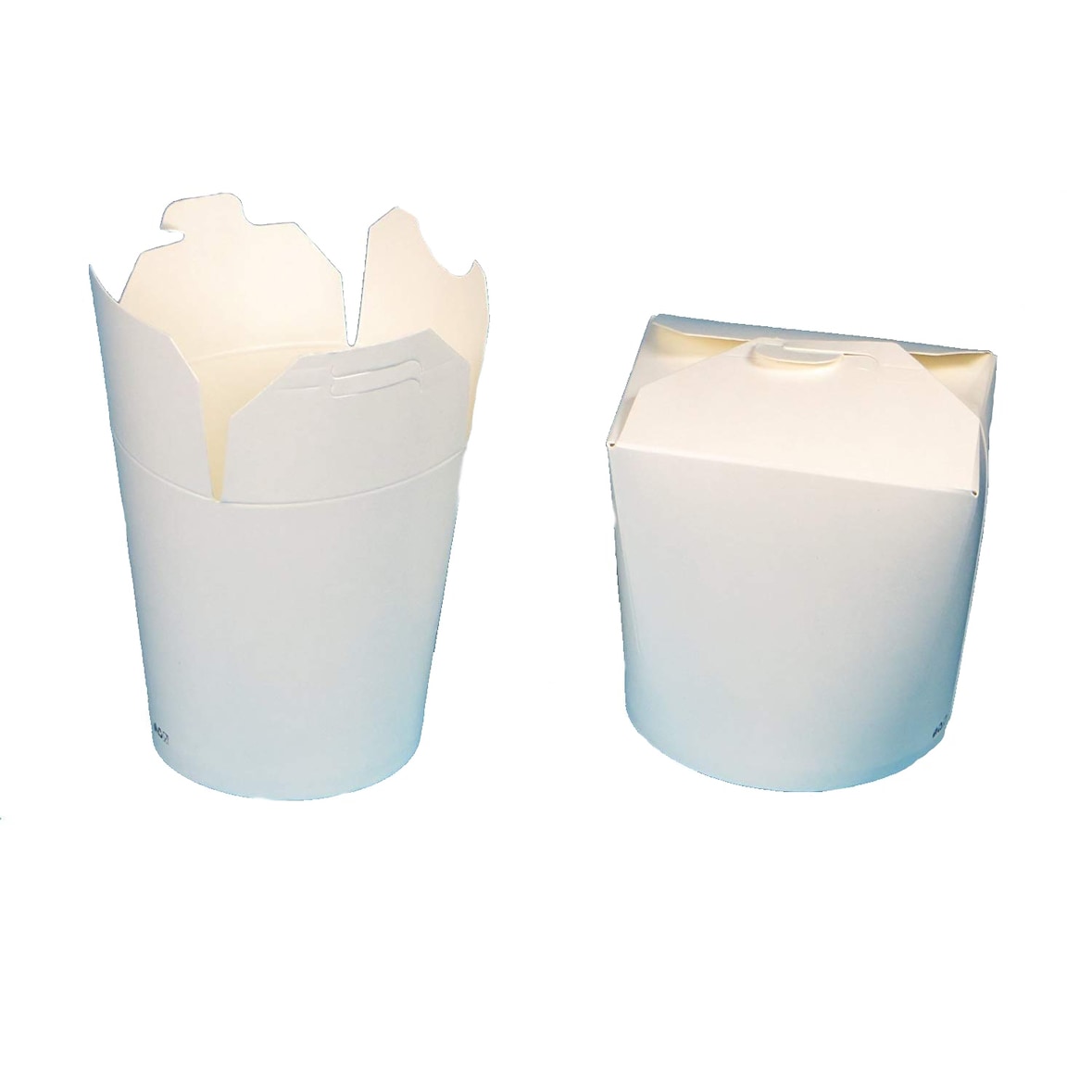 500 Nudelboxen Pastaboxen weiß 26oz ca.720ml rund Papier+PE