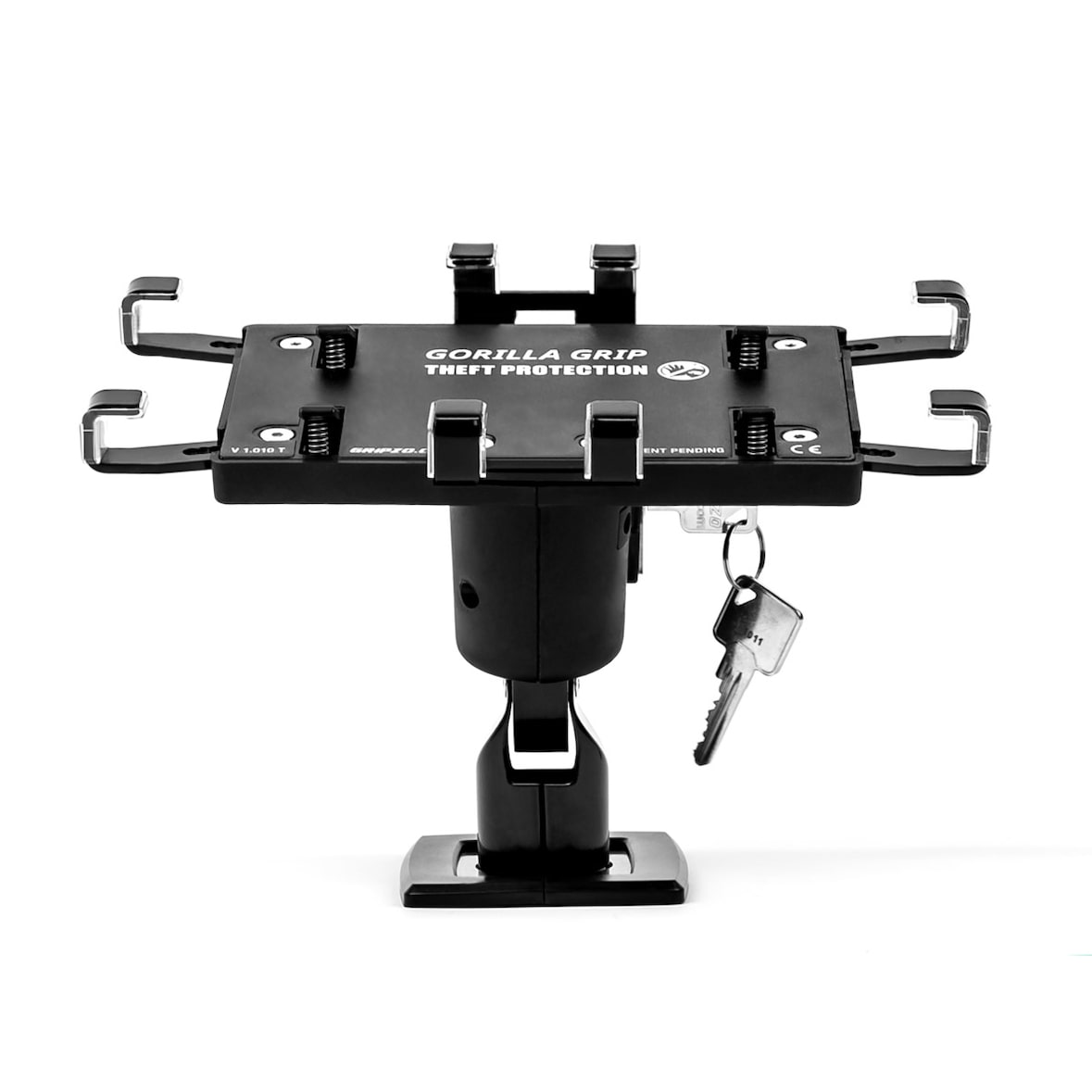 Gripzo Universal Tablet Halterung Diebstahlschutz XL abschließbar 12-13 Zoll, schwarz