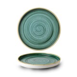 thumbnail of Churchill Stonecast Teller mit erhötem Rand 21 cm, Samphire Green