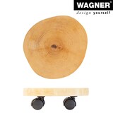 thumbnail of WAGNER Pflanzenroller BAUMSTAMM UNIKAT Ø 25-30 x 8 cm, für innen, Birkenholz, natur geölt, Tragkraft 50 kg - 20026801