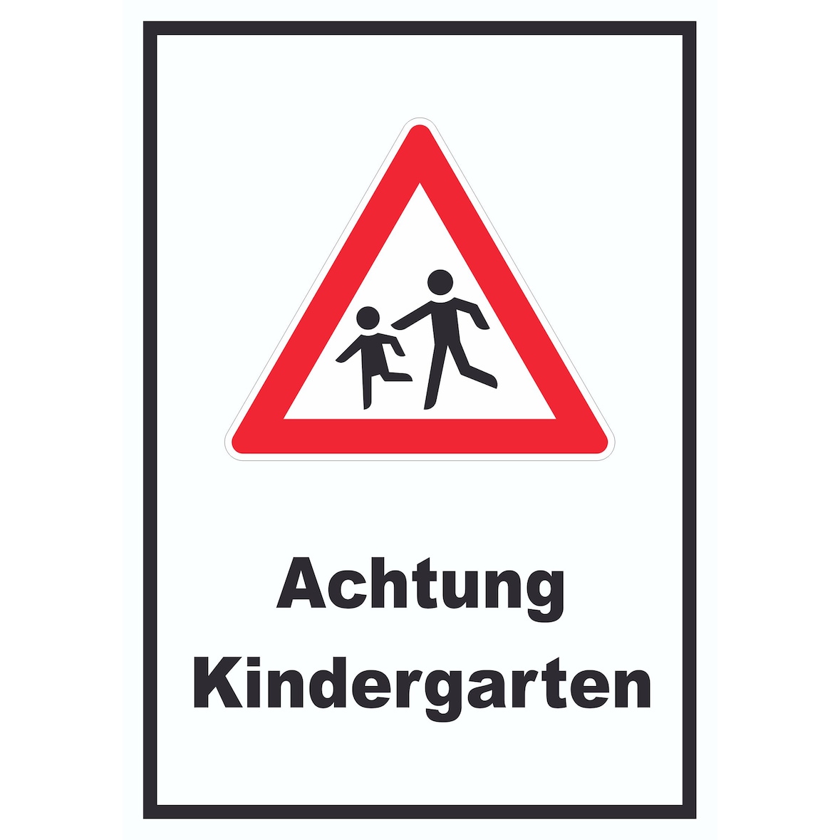 Achtung Kindergarten Schild Vorsicht Kinder  A3 (297x420mm)