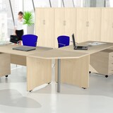 thumbnail of Mesa de canto Rocada 90º em faia para secretária série WORK/METAL - alumínio/cinzento