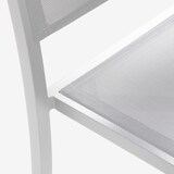 thumbnail of Lot de 2 chaises de jardin aluminium et textilène blanc