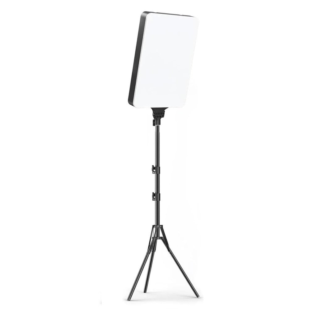 Set 2 Paneles de iluminacion fotografica, Luces Led, Pantalla 19" 2700k-7500K, Trípode Regulable, Mando a Distancia