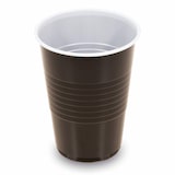 thumbnail of 100x Automatenbecher braun-weiß 180 ml O 70 mm PS