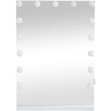 thumbnail of Specchio per trucco con luci Murrieta bianco