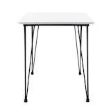 thumbnail of Helloshop26 - Ess-/Küchen-/Wohnzimmertisch für 4 Personen MDF-Platte Haarnadelbeine aus Stahl 120 x 70 x 75 cm schwarz-weiß 03_0004275