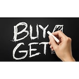 thumbnail of ALLboards Tableau à Craie Noir avec Cadre en Bois Laqué 150x100cm