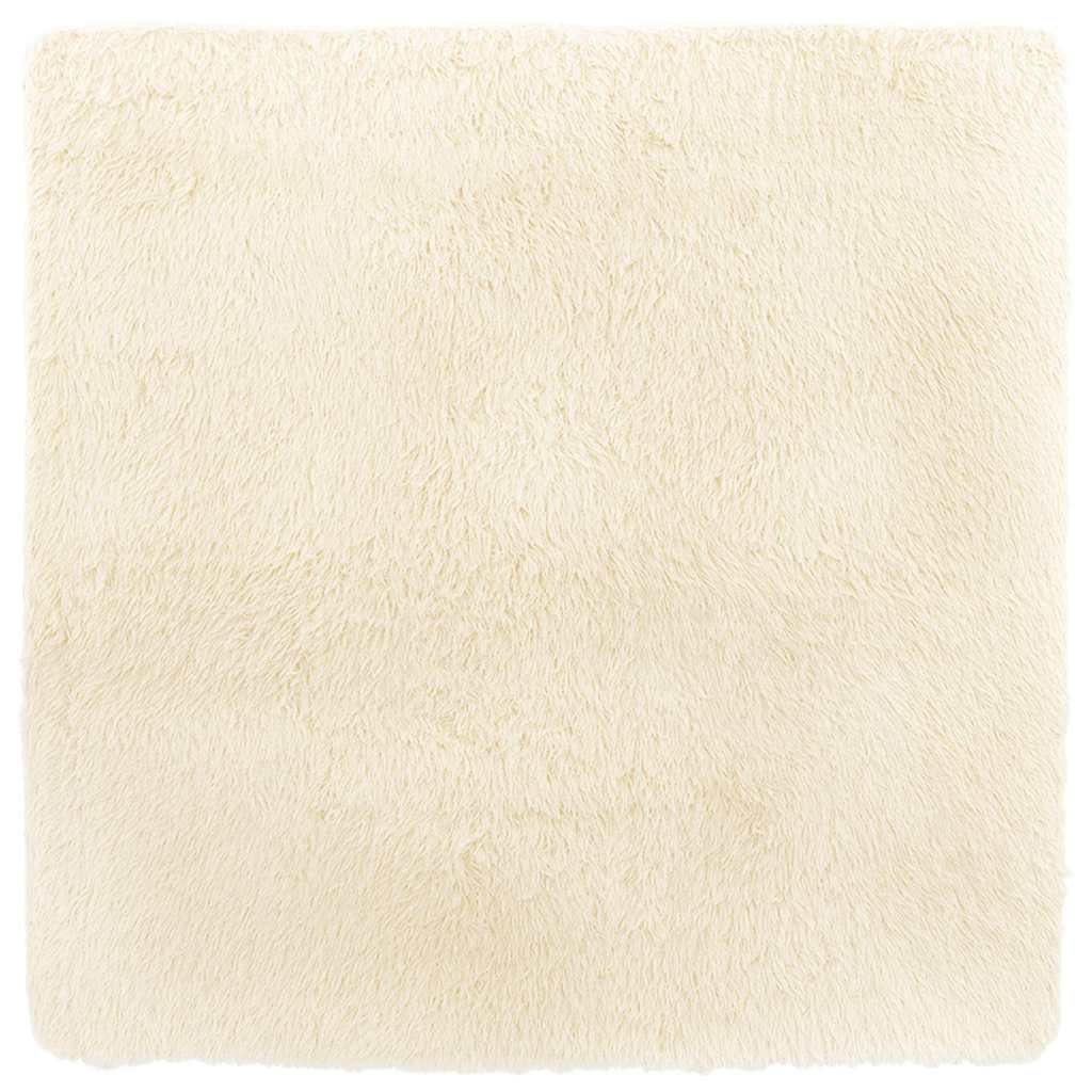 vidaXL Teppich Shaggy Hochflor NAVARRA Creme 240x240 cm Polyester