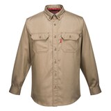 thumbnail of Portwest - Chemise de travail résistante à la flamme BIZFLAME 88/12 Kaki Taille S