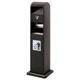 thumbnail of Danieli Store | Cenicero alto de pie  | Cenicero exteriores negro con cubo basura | Cenicero anclable con 2 cerraduras | Cubo y cenicero extraíbles