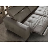 thumbnail of Angel Cerdá 3-zits relaxsofa in grijs leer 6210C 216 x 110 x 98
