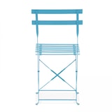 thumbnail of Lot de 2 chaises pliantes en acier bleues - Oviala