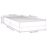 thumbnail of Décoshop26 - Lattenrost auf Beinen Bettgestell 100x200 cm blauer Stoff TDL0207349