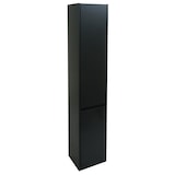 thumbnail of Hängeschrank HWC-L86, Badschrank Highboard Hochschrank, FSC® Melamin 2 Türen 3 Fächer 160x33cm ~ schwarz