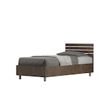 thumbnail of Letto singolo con rete 80x200 testata dritta con doghe noce Ankel