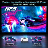 thumbnail of Mini Videoprojecteur 1080P LED WiFi Avec YouTube Et Miroir D'écran Noir YONIS