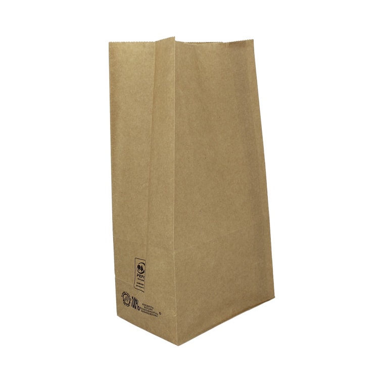 MONOUSO - Papiertüten ohne Henkel Kraft 150g/m² 15+9x28cm (1.000 Stück)