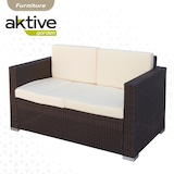 thumbnail of Conjunto muebles terraza sillones, sofá y mesita ratán Aktive