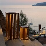 thumbnail of Lumisky CHENNAI H50CM Batteriebetriebene Solarlaterne Holz holzfarben