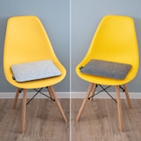 thumbnail of 30mm Filz Sitzkissen Eckig 35x35cm Stuhlkissen Sitzauflage Weich 2-farbig Grau