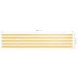 thumbnail of Helloshop26 - Paravento per balcone frangivista 120 x 600 cm tessuto Oxford bianco e giallo 02_0010077