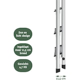 thumbnail of BRASQ Huishoudtrap 5-treden Zilver - keukentrap inklapbaar aluminium voor Particulier en professioneel gebruik - Trap Ladder - Anti slip
