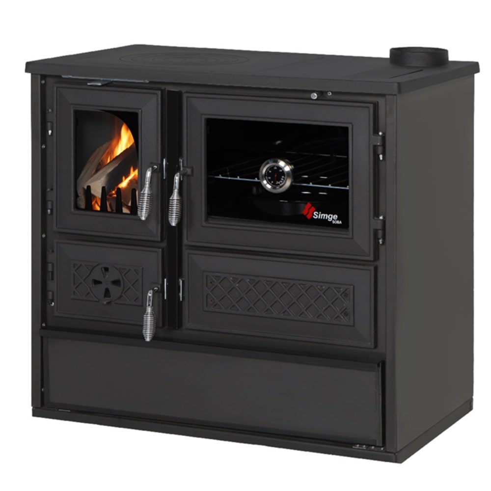 EEK A Küchenofen Holzherd 802 - BELLA schwarz - 9,12 kW