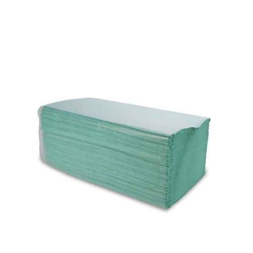 5000 Papierhandtücher Falthandtücher Handtuchpapier grün 25x23cm 1-lagig Z-Falz